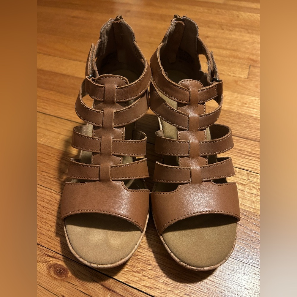 Rockport Dark Tan Gladiator Sandals